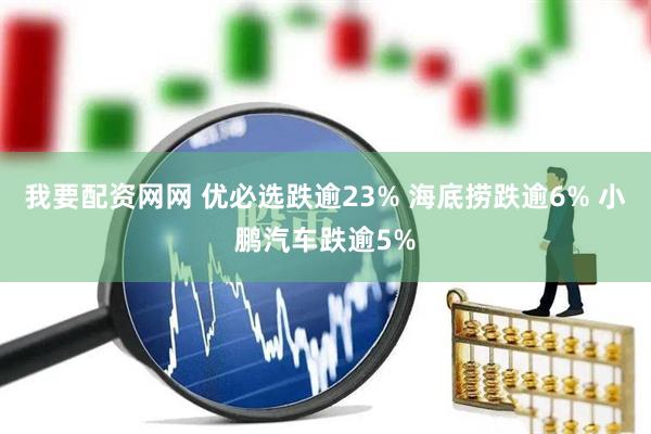 我要配资网网 优必选跌逾23% 海底捞跌逾6% 小鹏汽车跌逾5%